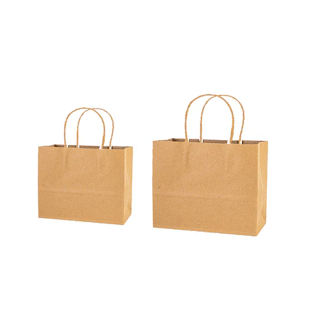 Bolsa de papel kraft horizontal natural 32*11*25cm 12pcs