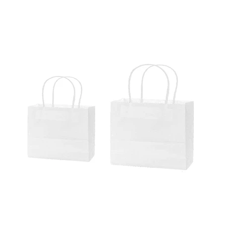 Bolsa de papel kraft horizontal blanco 32*11*25cm 12pcs