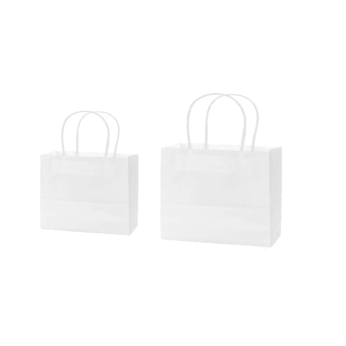 Bolsa de papel kraft horizontal blanco 32*11*25cm 12pcs 1