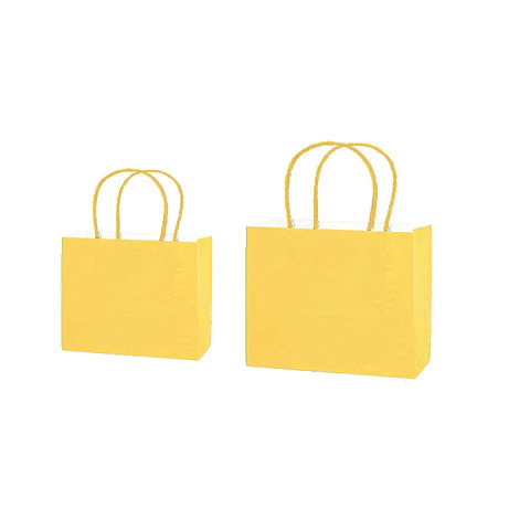 Bolsa de papel kraft horizontal amarillo 32*11*25cm 12pcs