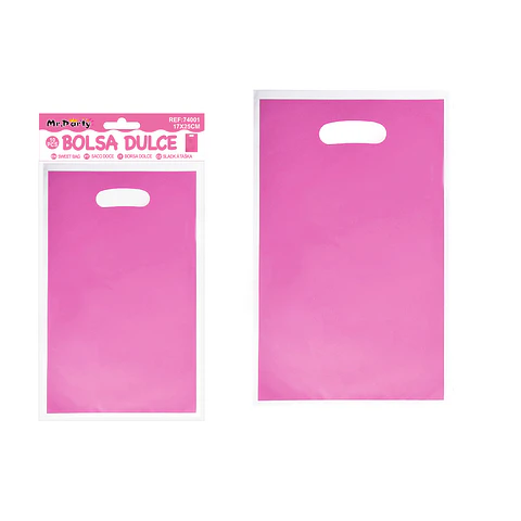 Bolsas perladas para dulces rosa 10pcs 17*25cm