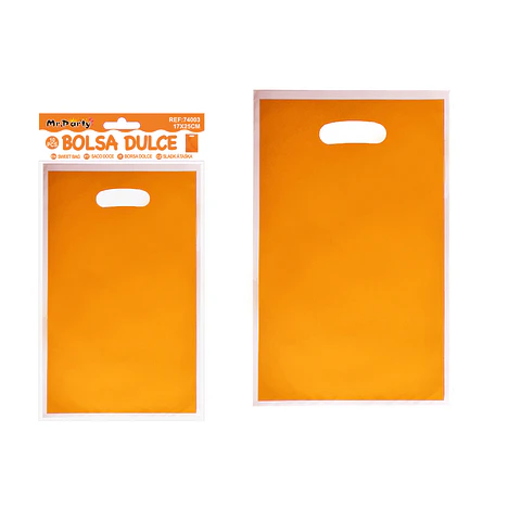 Bolsas perladas para dulces naranja 10pcs 17*25cm