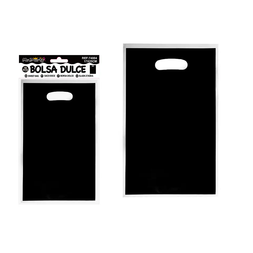Bolsas perladas para dulces negro 10pcs 17*25cm 1