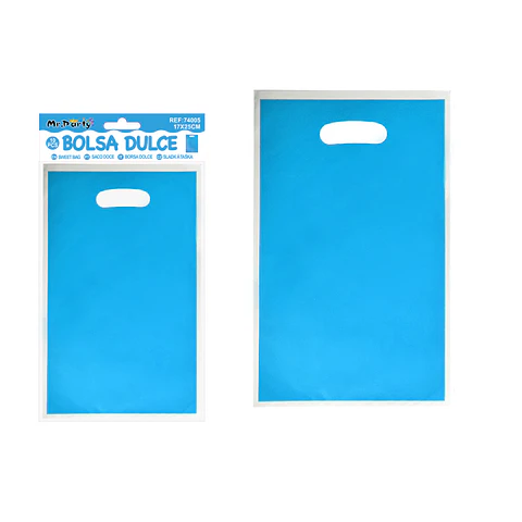 Bolsas perladas para dulces azul claro 10pcs 17*25cm