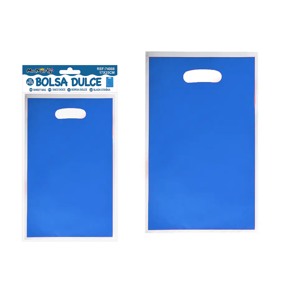 Bolsas perladas para dulces azul oscuro 10pcs 17*25cm 1