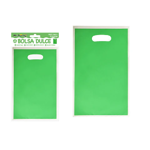 Bolsas perladas para dulces verde 10pcs 17*25cm