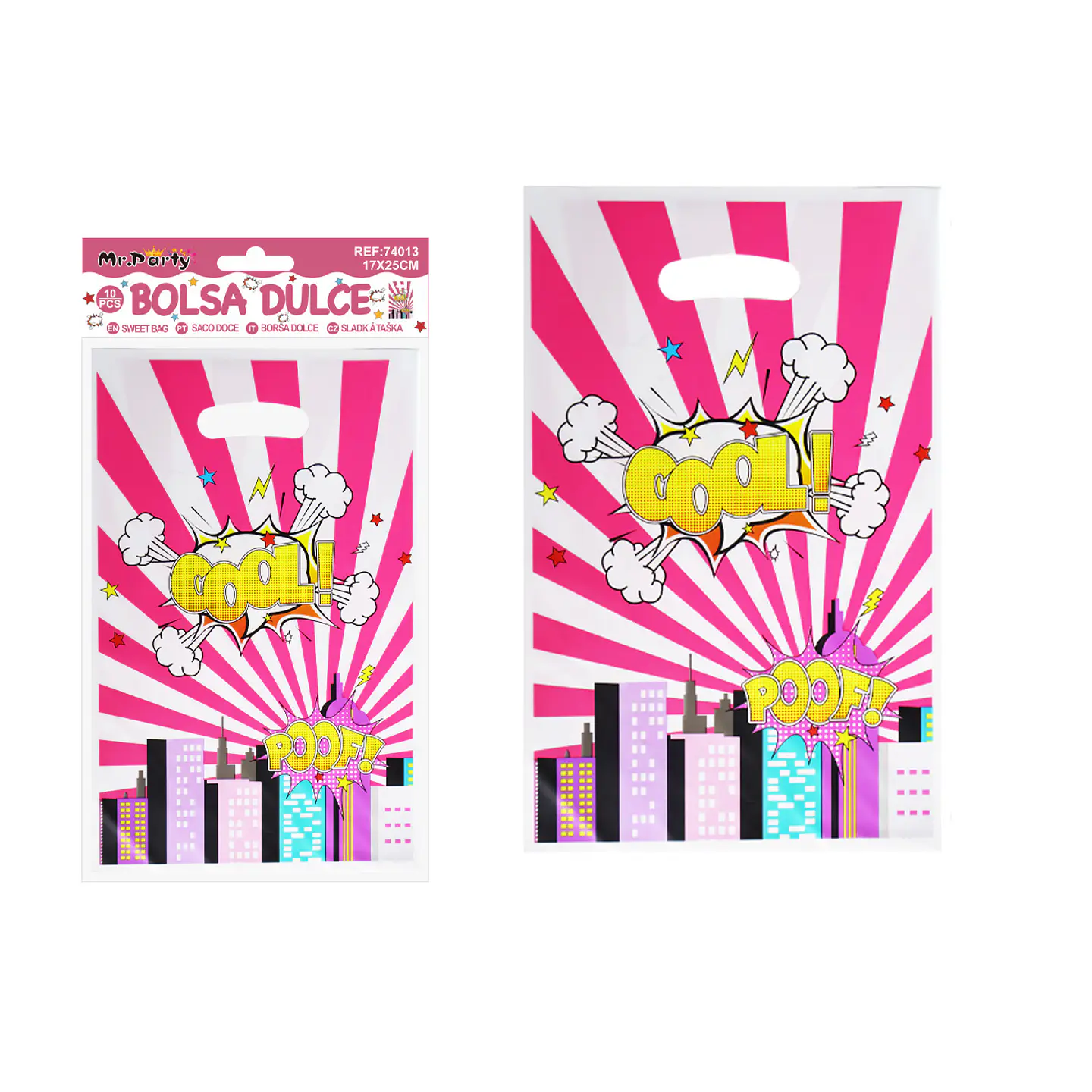 Bolsas perladas para dulces circo 10pcs 17*25cm 1