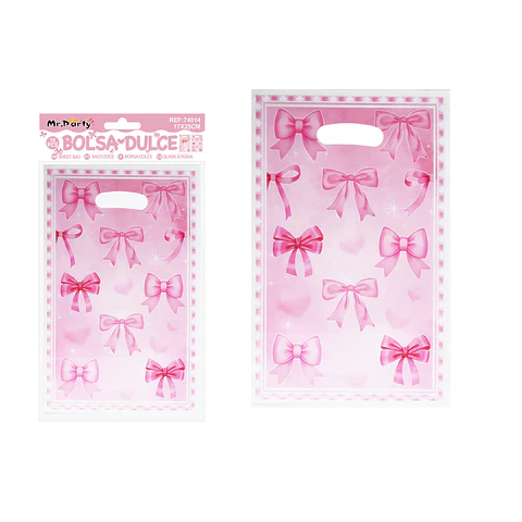 Bolsas perladas para dulces lazo 10pcs 17*25cm