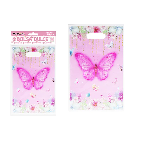 Bolsas perladas para dulces mariposa 10pcs 17*25cm