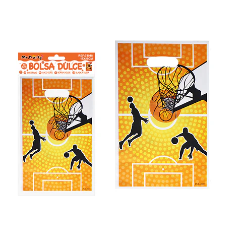 Bolsas perladas para dulces baloncesto 10pcs 17*25cm