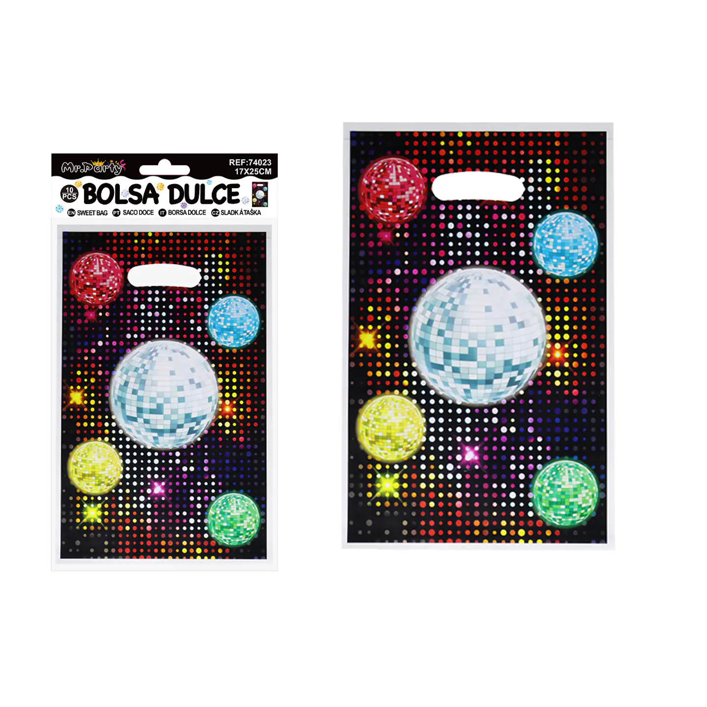 Bolsas perladas para dulces disco 10pcs 17*25cm 1