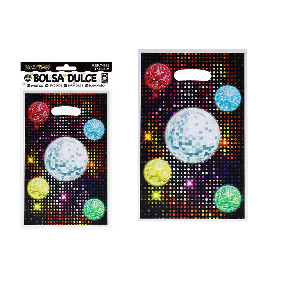 Bolsas perladas para dulces disco 10pcs 17*25cm 1