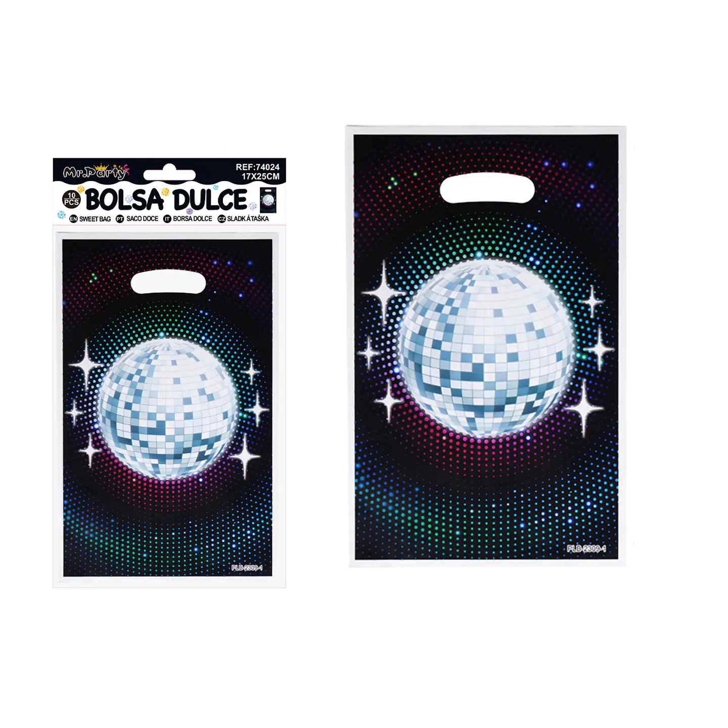 Bolsas perladas para dulces disco 10pcs 17*25cm 1
