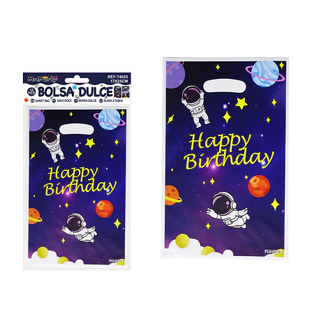Bolsas perladas para dulces astronauta 10pcs 17*25cm