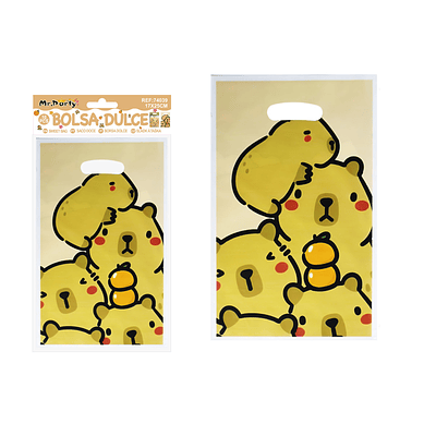 Bolsas perladas para dulces capibara 10pcs 17*25cm