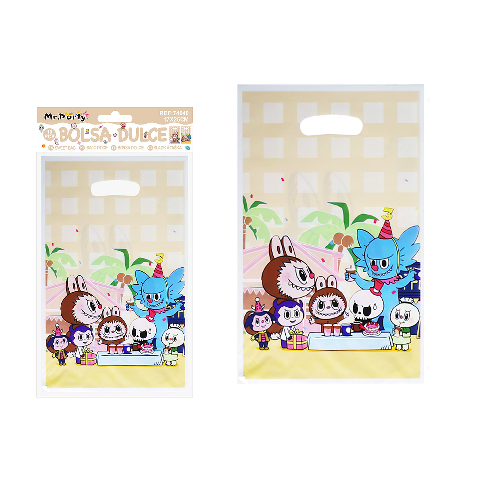 Bolsas perladas para dulces labubu 10pcs 17*25cm