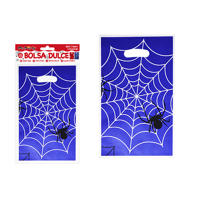 Bolsas perladas para dulces telaraña 10pcs 17*25cm