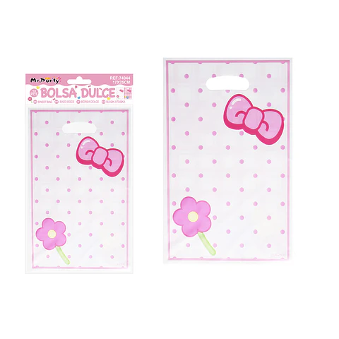 Bolsas perladas para dulces lazo 10pcs 17*25cm