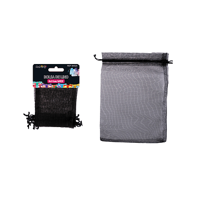 Bolsa de organza negro 9*11cm 6pcs
