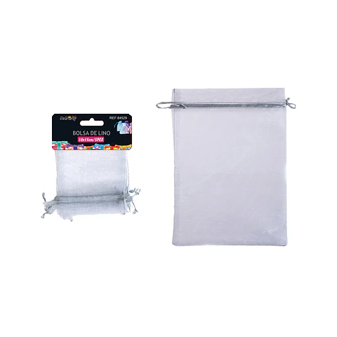 Bolsa de organza plateado 10*15cm 5pcs