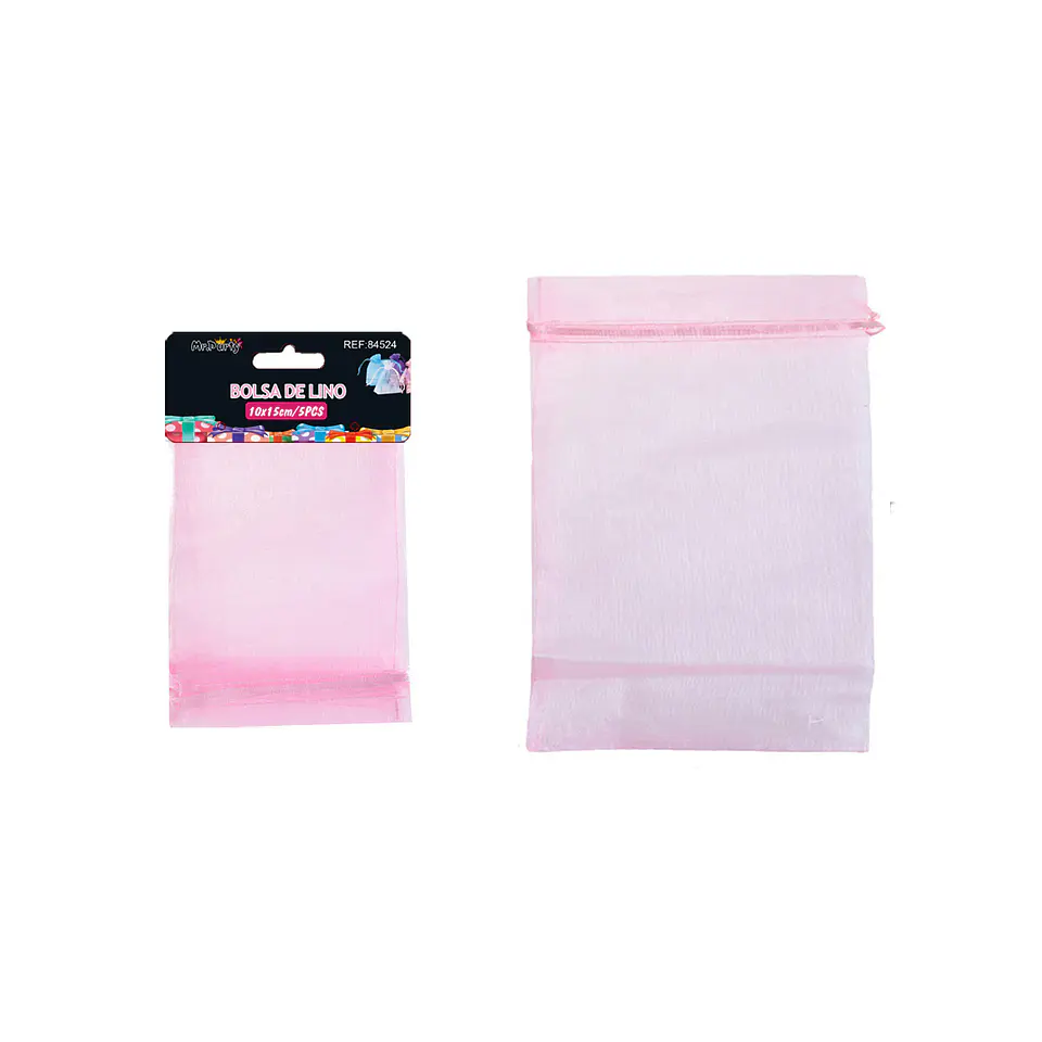 Bolsa de organza rosa 10*15cm 5pcs 1