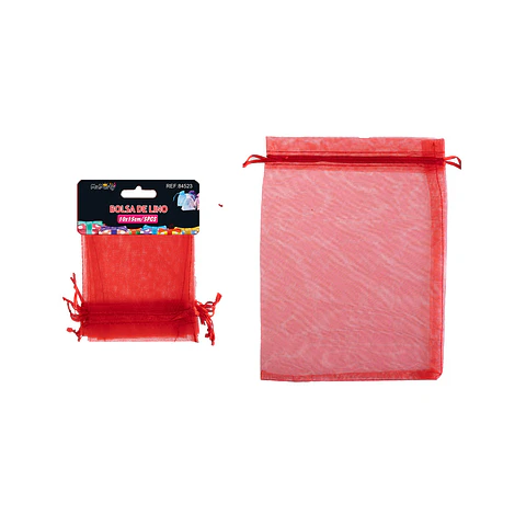Bolsa de organza rojo 10*15cm 5pcs
