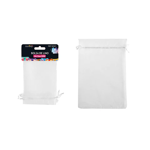 Bolsa de organza blanco 10*15cm 5pcs