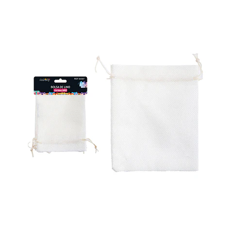 Bolsa de yute blanco 13*18cm 2pcs