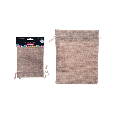 Bolsa de yute caqui 13*18cm 2pcs