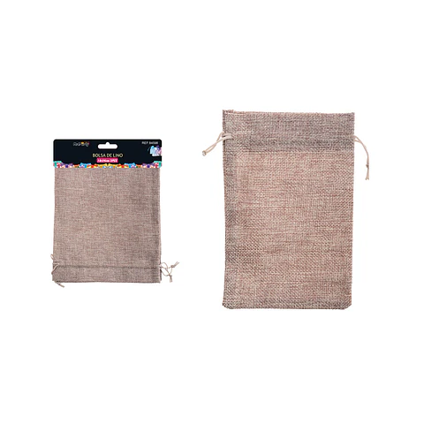 Bolsa de yute caqui 18*24cm 2pcs