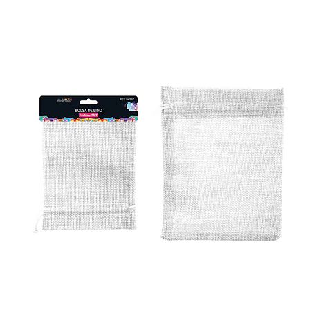 Bolsa de yute blanco 18*24cm 2pcs