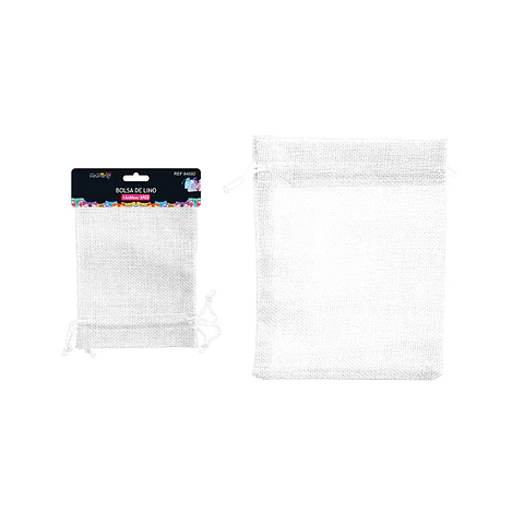 Bolsa de yute blanco 15*20cm 2pcs