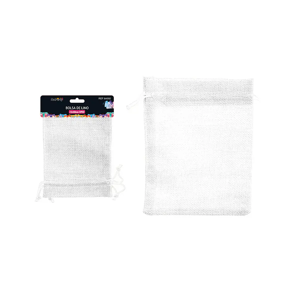 Bolsa de yute blanco 15*20cm 2pcs 1