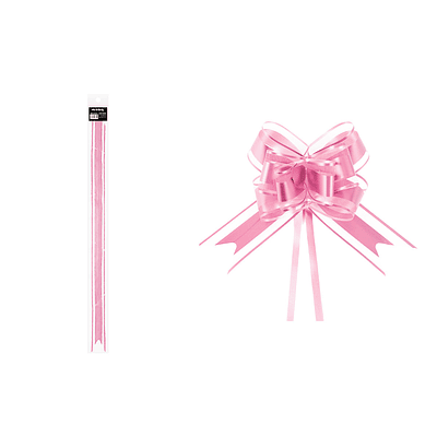 Lazo de organza rosa 3cm 8pcs