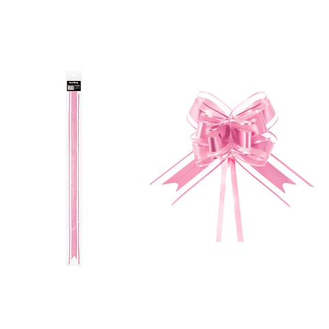 Lazo de organza rosa 3cm 8pcs
