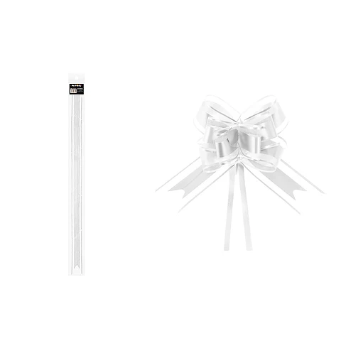 Lazo de organza blanco 3cm 8pcs