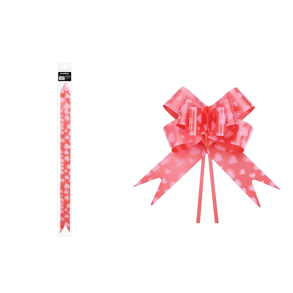 Lazo con corazón rojo 1.8cm 10pcs 1