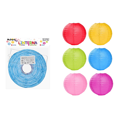 Lámpara de papel 20cm Color Aleatorio