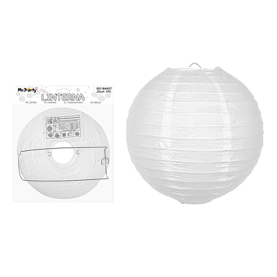 Lámpara de papel blanca 25cm