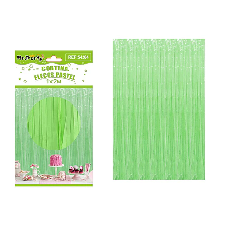 Cortina macaron verde 1m*2m 1pcs
