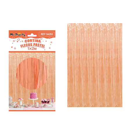 Cortina macaron naranja 1m*2m 1pcs