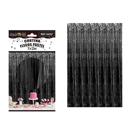 Cortina macaron negra 1m*2m 1pcs