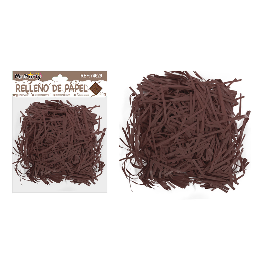 Relleno de papel caqui 20g