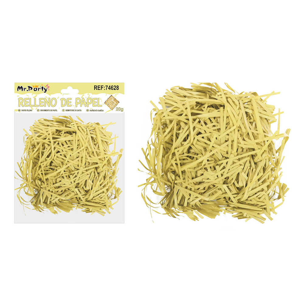 Relleno de papel beige 20g