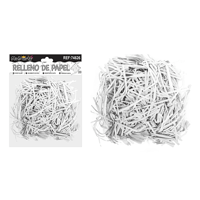 Relleno de papel blanco 20g