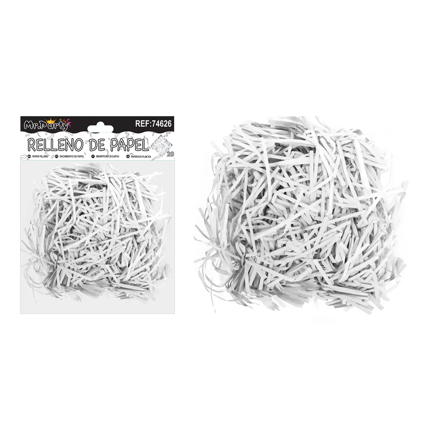 Relleno de papel blanco 20g 1