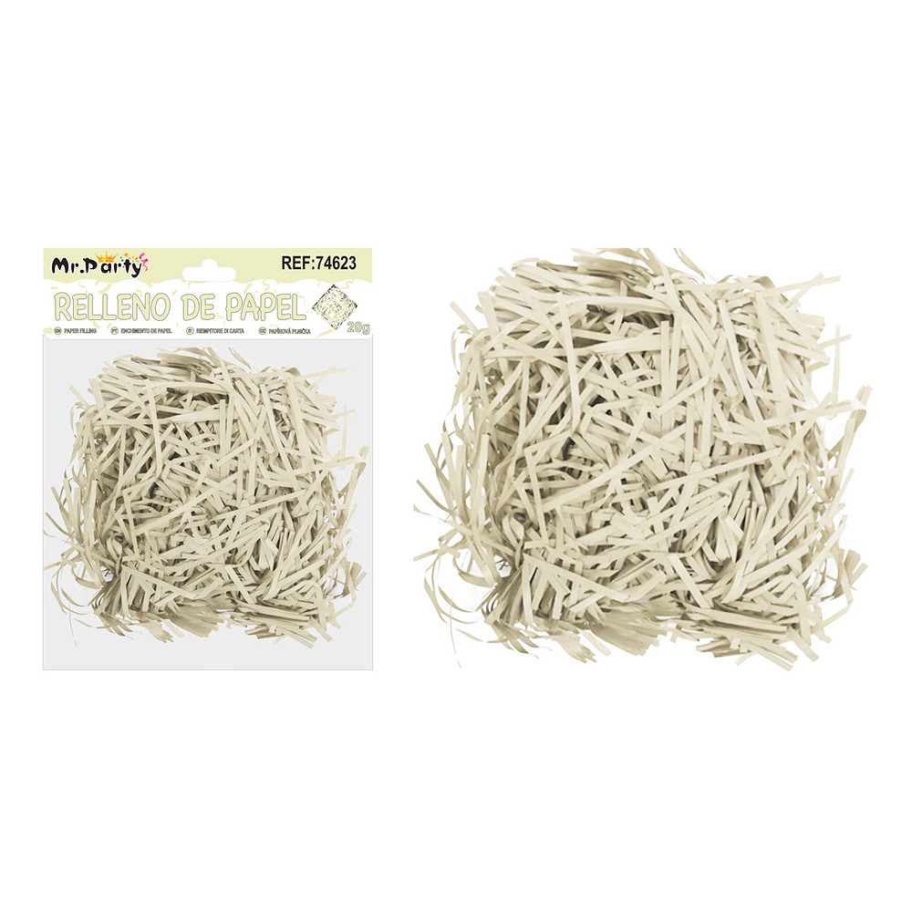 Relleno de papel crema 20g