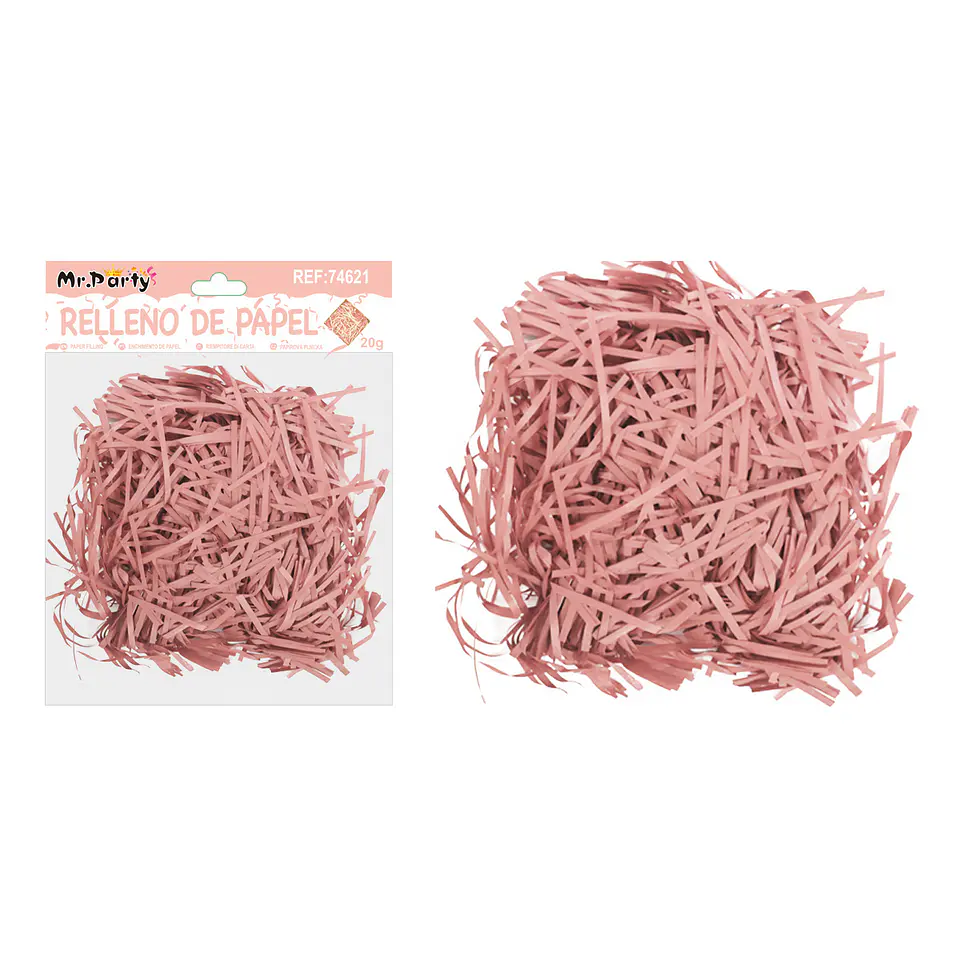 Relleno de papel rosa carne 20g 1