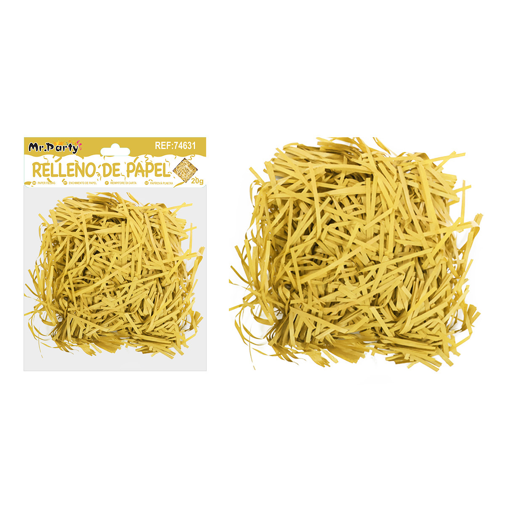Relleno de papel amarillo 20g