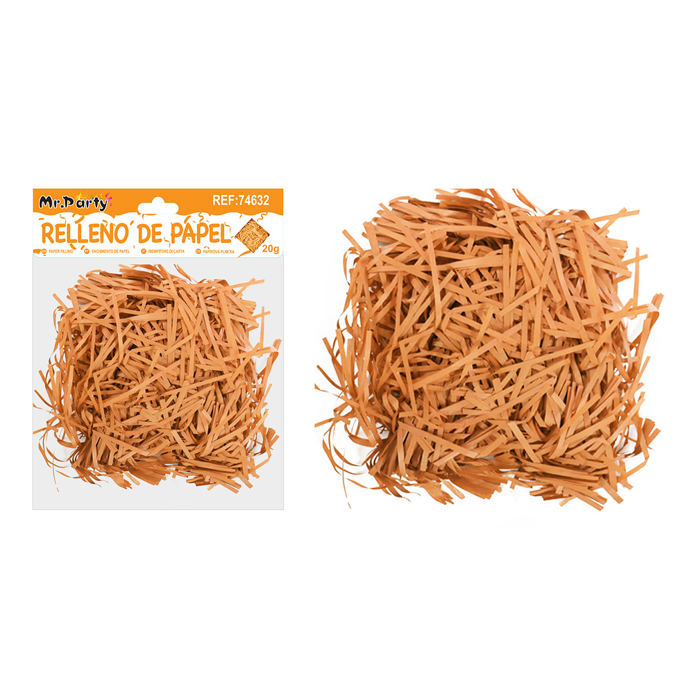 Relleno de papel naranja 20g